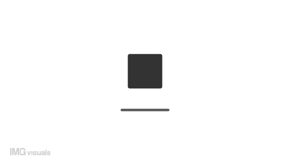 Animated square jumping loader. Bouncing shape. Simple black and white loading icon. 4K video footage with alpha channel transparency. Wait-animation progress indicator for web UI design