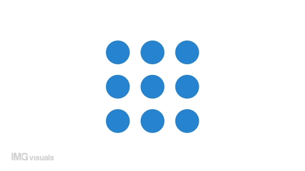 Animated disappearing dots preloader. Missing circles. Waiting process. 4K video footage with alpha channel transparency. Website loader. Colorful loading progress icon animation for web UI design