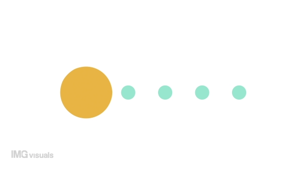 Animated circle eats dots preloader. Retro game. Waiting process. 4K video footage with alpha channel transparency. Website loader. Colorful loading progress icon animation for web UI design