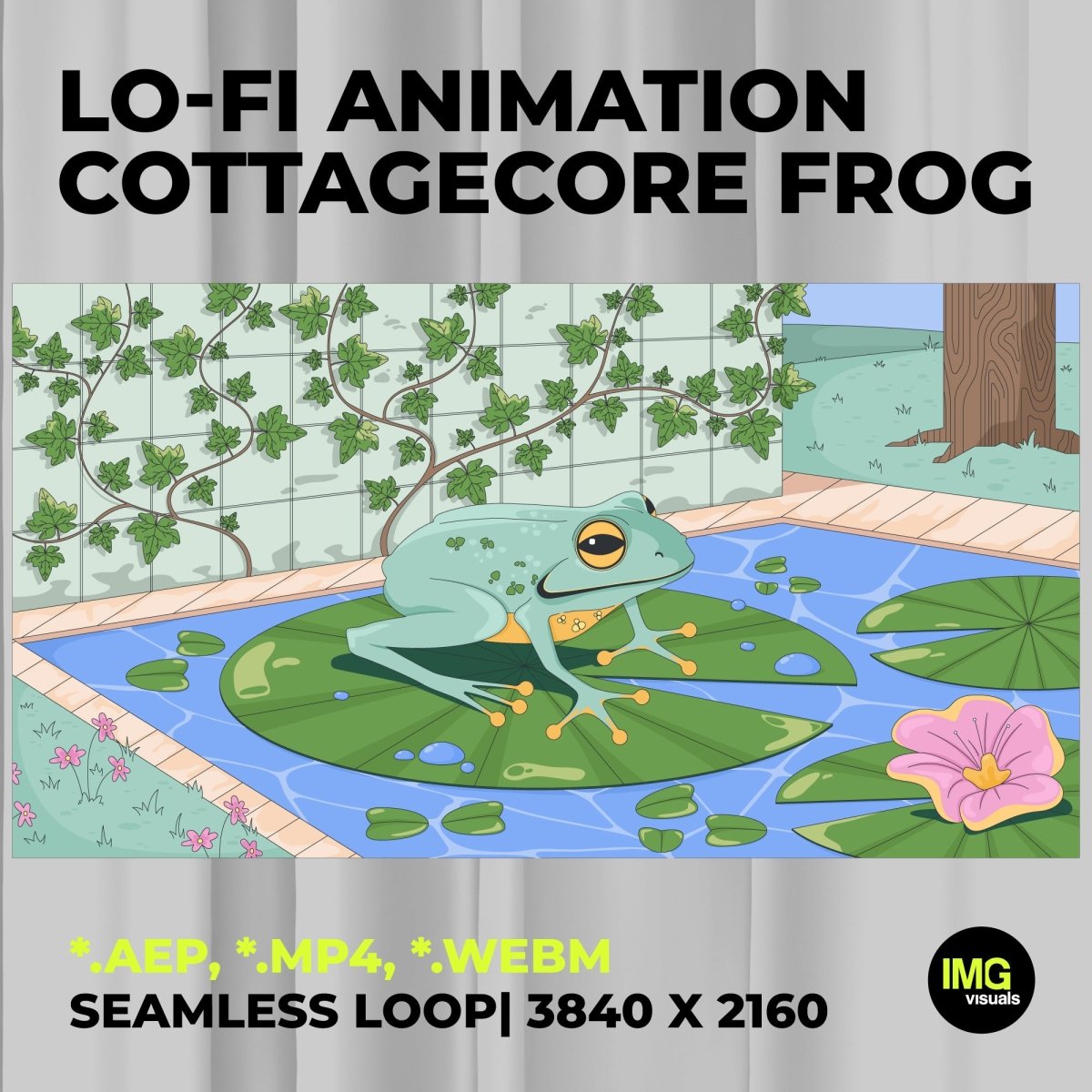 Designed for TikTok & Instagram reel creators, Twitch streamers, web designers and Lo-Fi music artists, it’s perfect for giving your gaming room, channel, or live stream a unique and nostalgia vibes.
🌀 Seamless Loop Animation
 This video loops smoothly with no cuts or jumps – ideal for extended use in ambience videos, livestreams, or continuous background visuals.
✨ Perfect For:
 • Lo-fi study music & chill YouTube videos
 • Twitch, Kick, YouTube & OBS stream themes