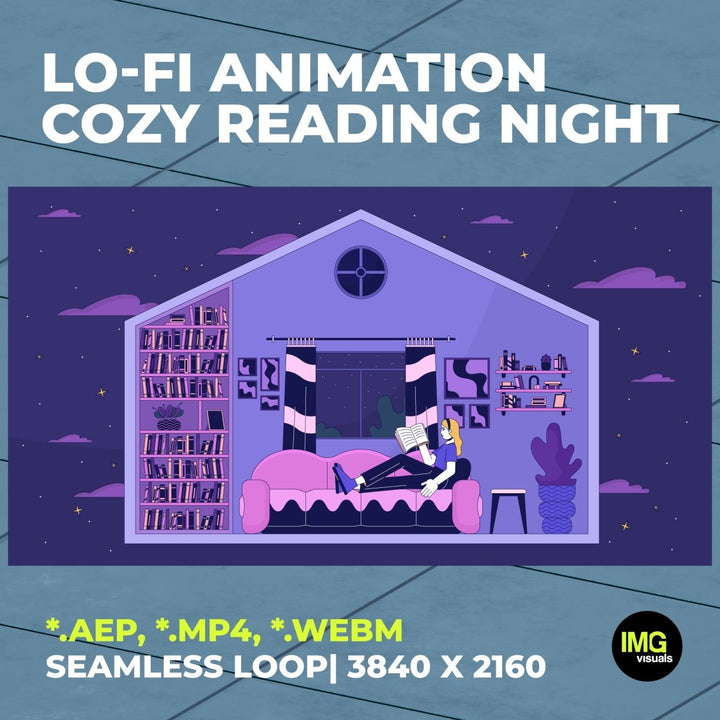 Designed for TikTok & Instagram reel creators, Twitch streamers, web designers and Lo-Fi music artists, it’s perfect for giving your gaming room, channel, or live stream a unique and nostalgia vibes.
🌀 Seamless Loop Animation
 This video loops smoothly with no cuts or jumps – ideal for extended use in ambience videos, livestreams, or continuous background visuals.
✨ Perfect For:
 • Lo-fi study music & chill YouTube videos
 • Twitch, Kick, YouTube & OBS stream themes
