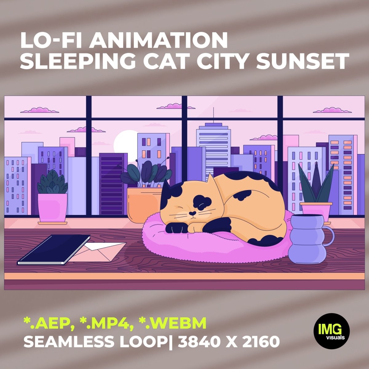 Designed for TikTok & Instagram reel creators, Twitch streamers, web designers and Lo-Fi music artists, it’s perfect for giving your gaming room, channel, or live stream a unique and nostalgia vibes.
🌀 Seamless Loop Animation
 This video loops smoothly with no cuts or jumps – ideal for extended use in ambience videos, livestreams, or continuous background visuals.
✨ Perfect For:
 • Lo-fi study music & chill YouTube videos
 • Twitch, Kick, YouTube & OBS stream themes