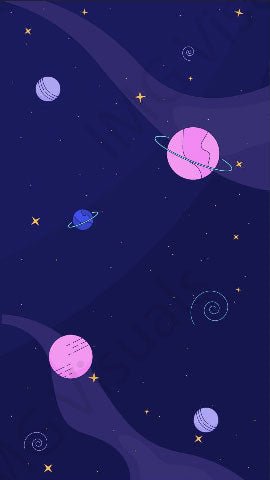 Vertical orientation animated illustrations