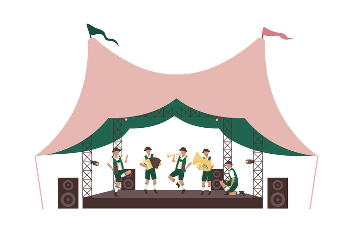 Oktoberfest flat vector illustration bundle