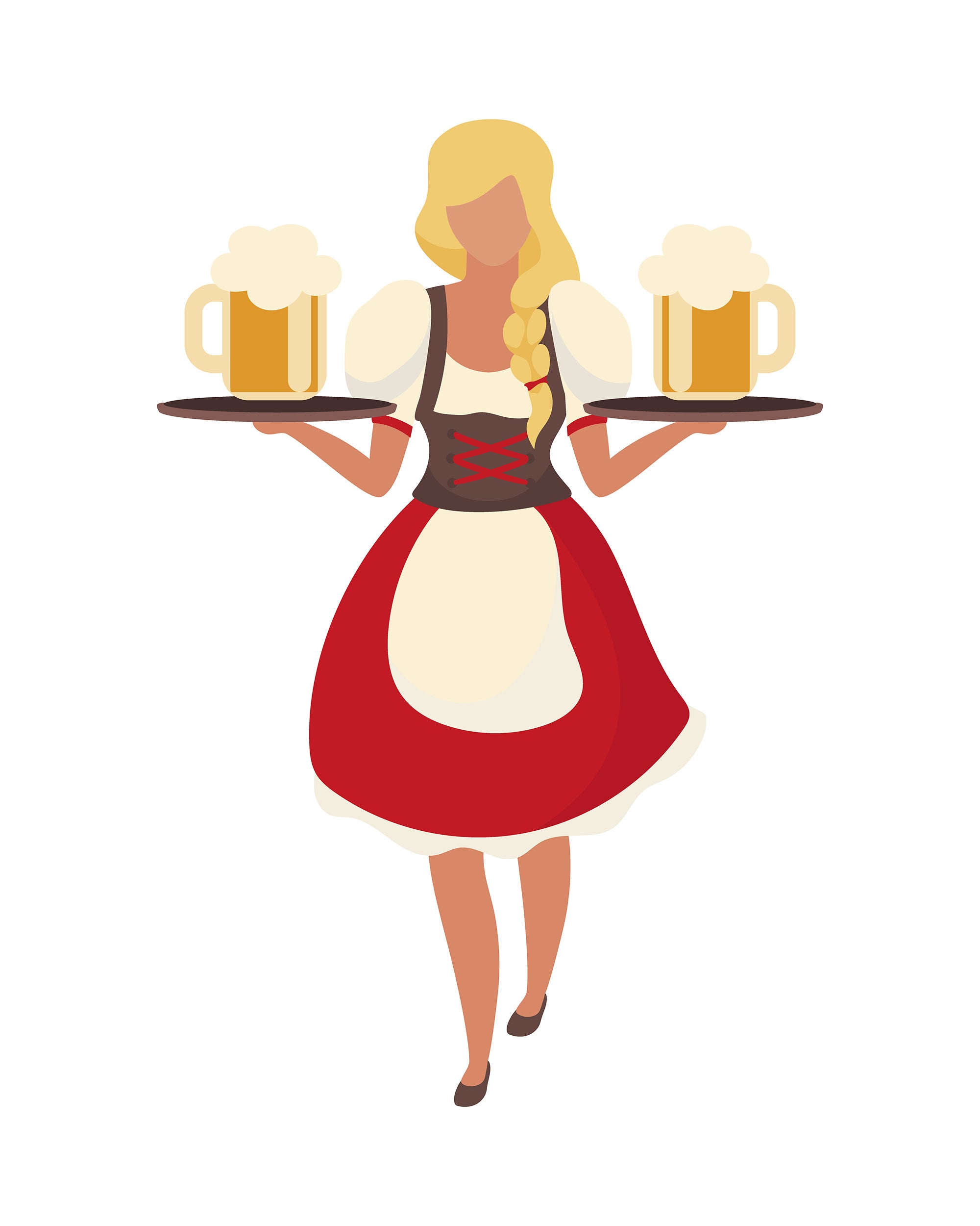 Oktoberfest flat vector illustration bundle