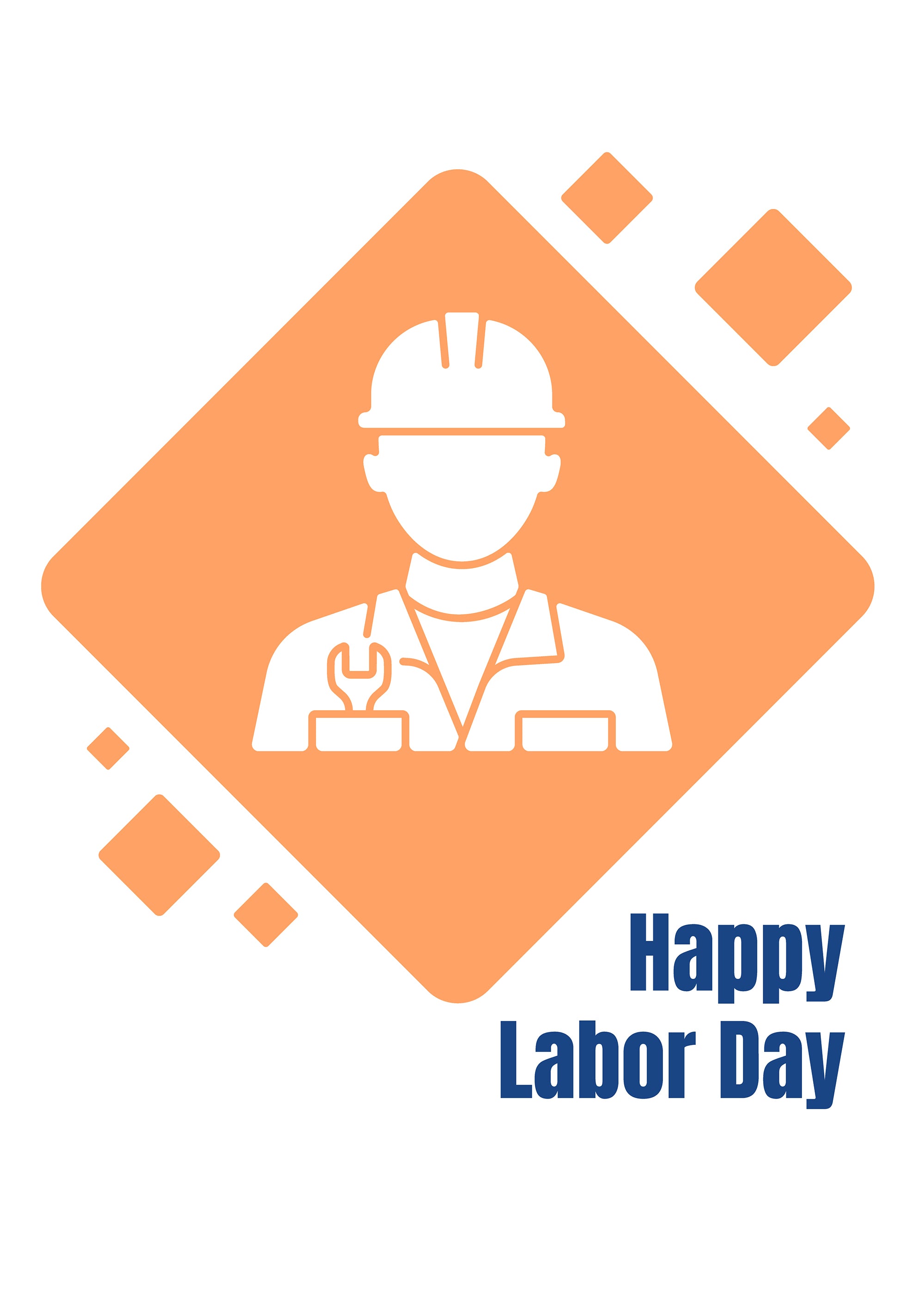 Paying tribute to workers greeting cards with glyph icon element set