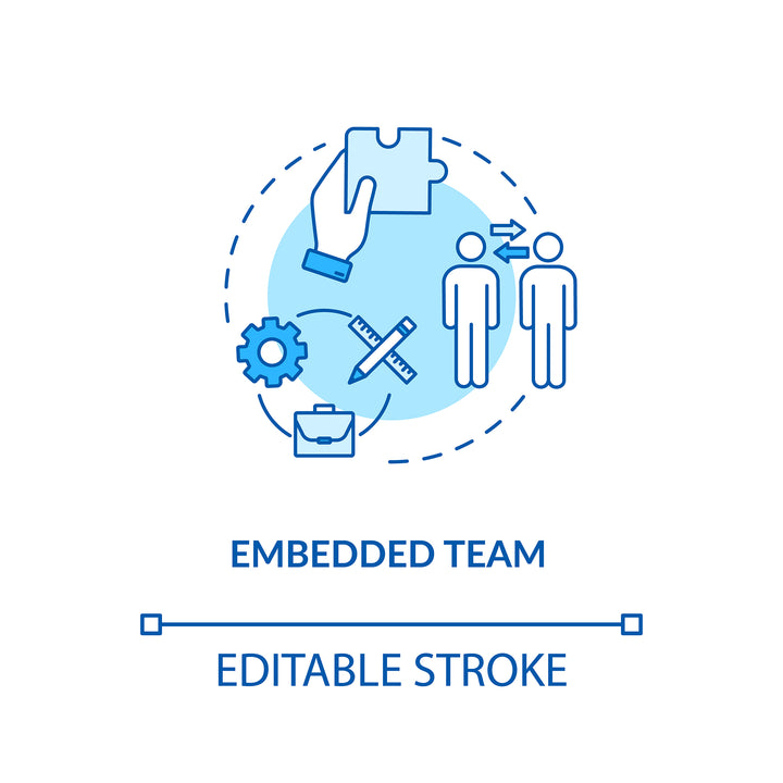 Design studio, workshop concept icons bundle