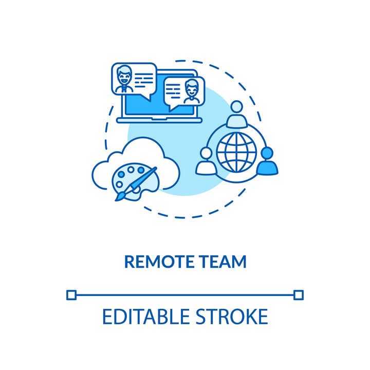 Design studio, workshop concept icons bundle