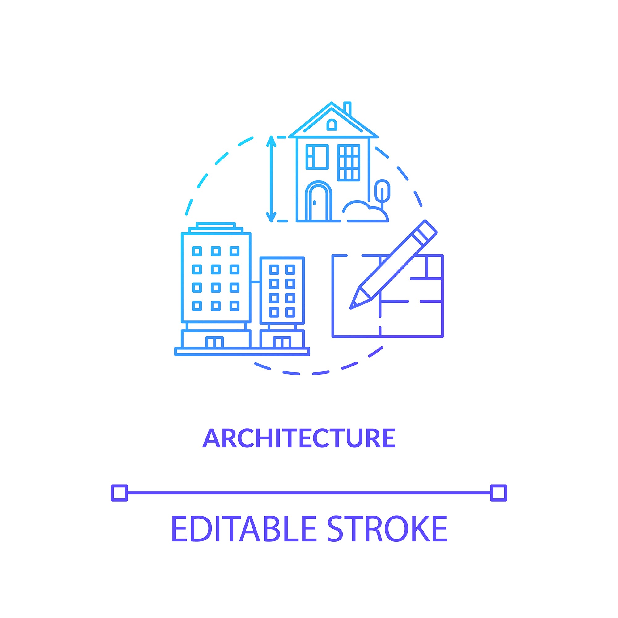 Design studio, workshop concept icons bundle