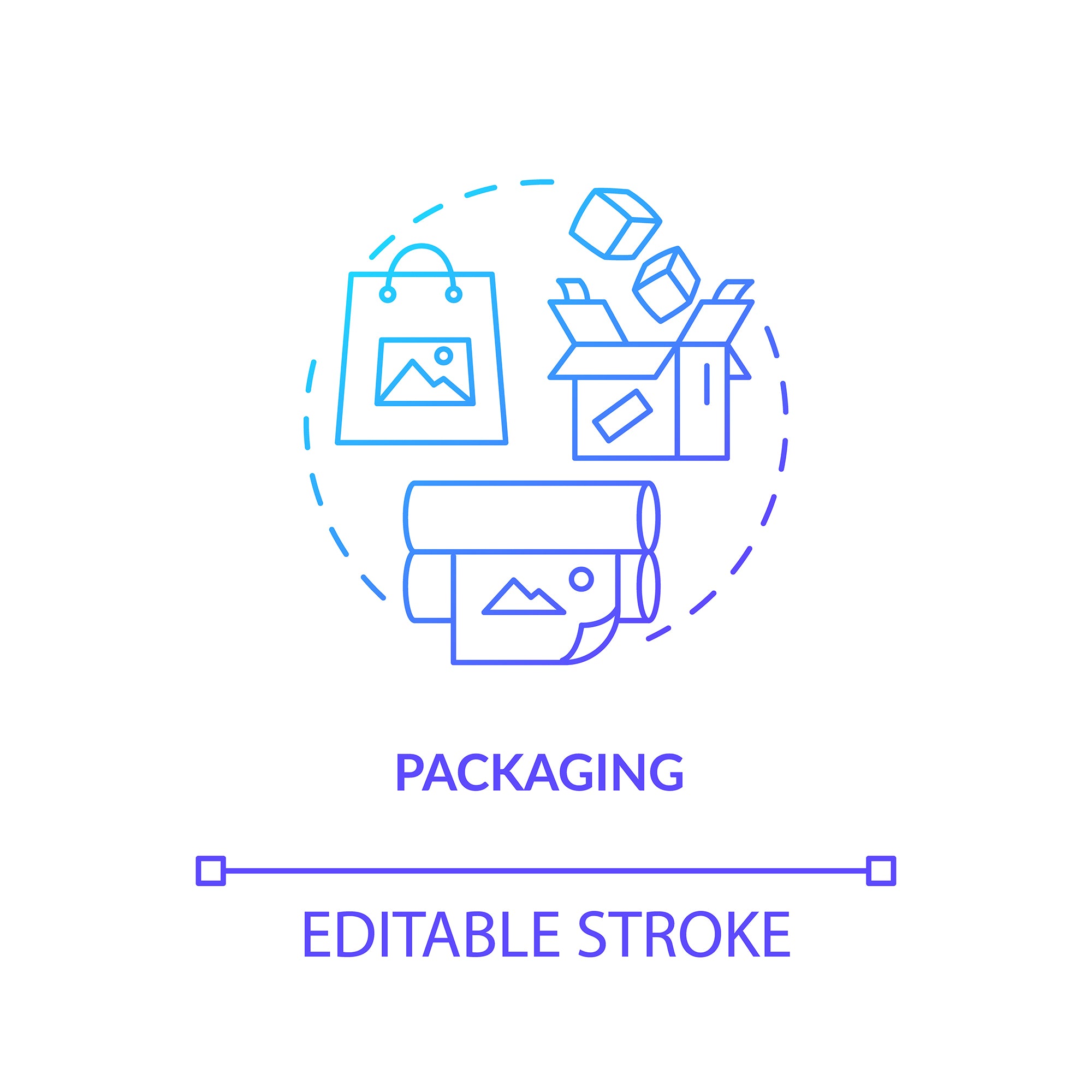 Design studio, workshop concept icons bundle