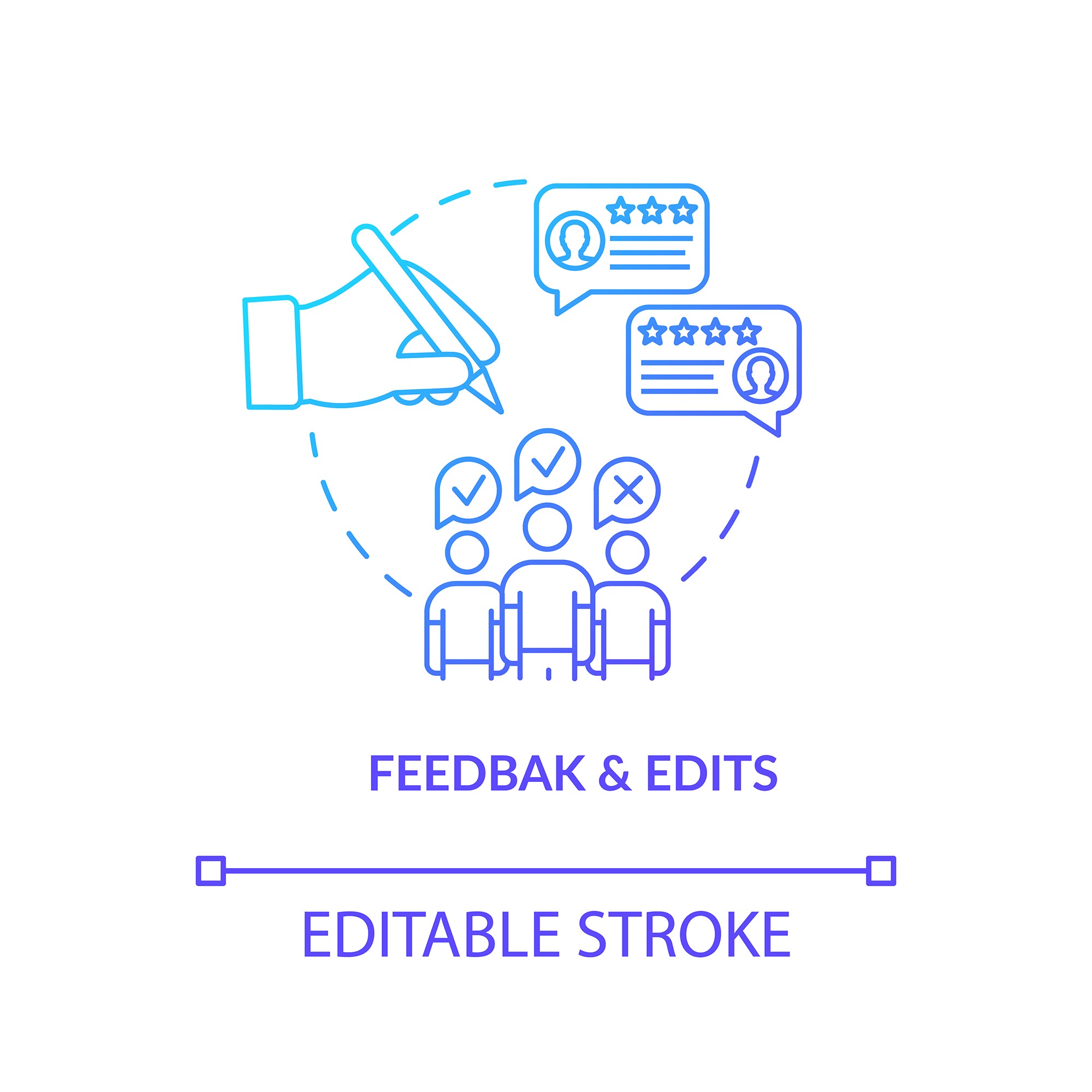 Design studio, workshop concept icons bundle