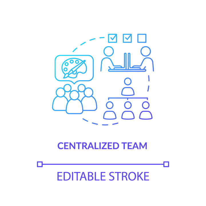 Design studio, workshop concept icons bundle