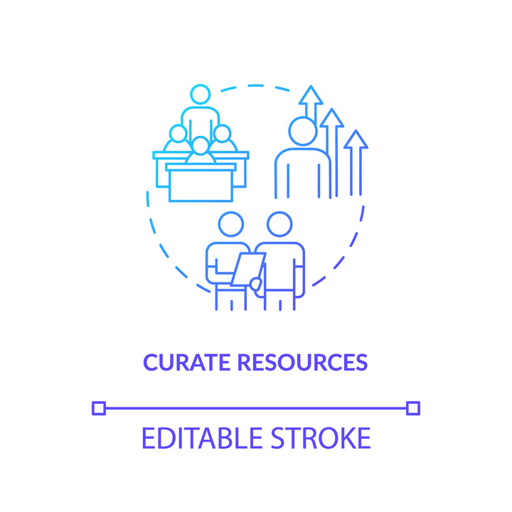 Design studio, workshop concept icons bundle