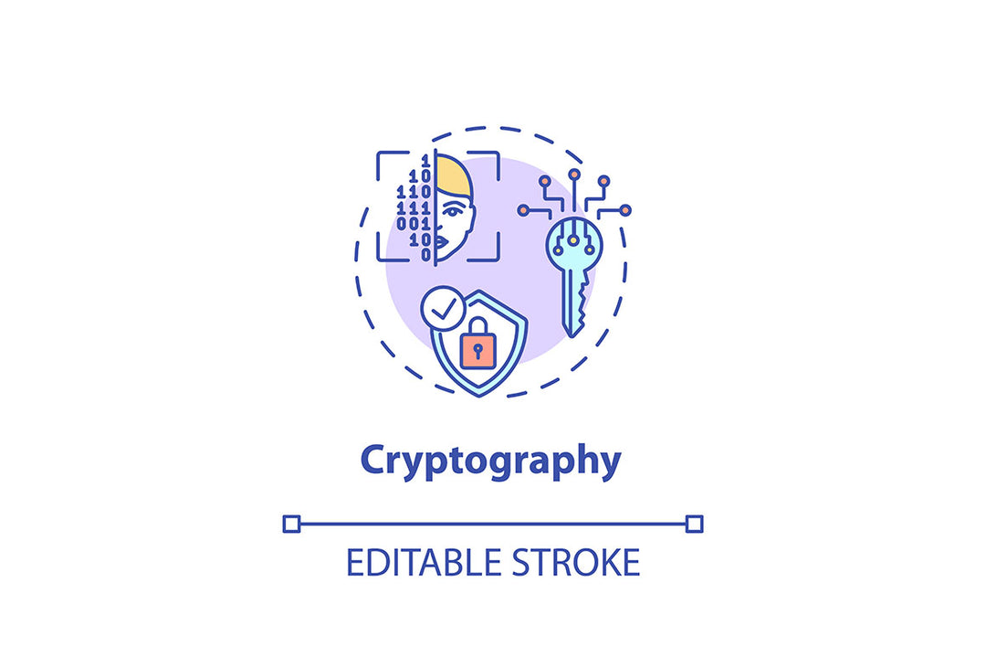 Cybersecurity concept icons bundle