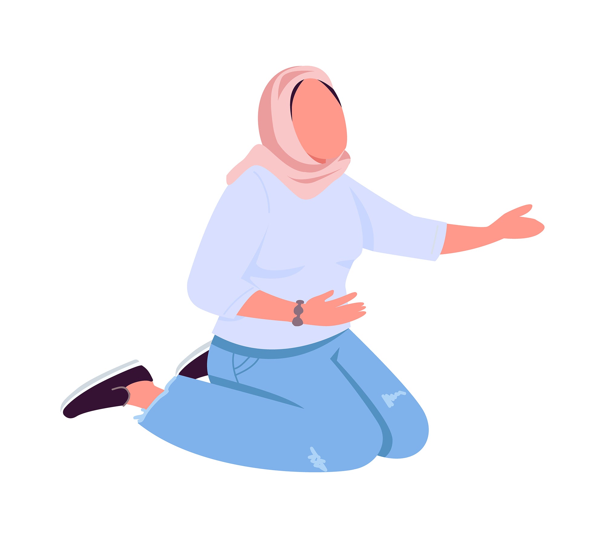Women communities color vector character bundle