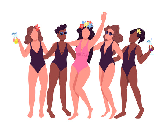 Women communities color vector character bundle