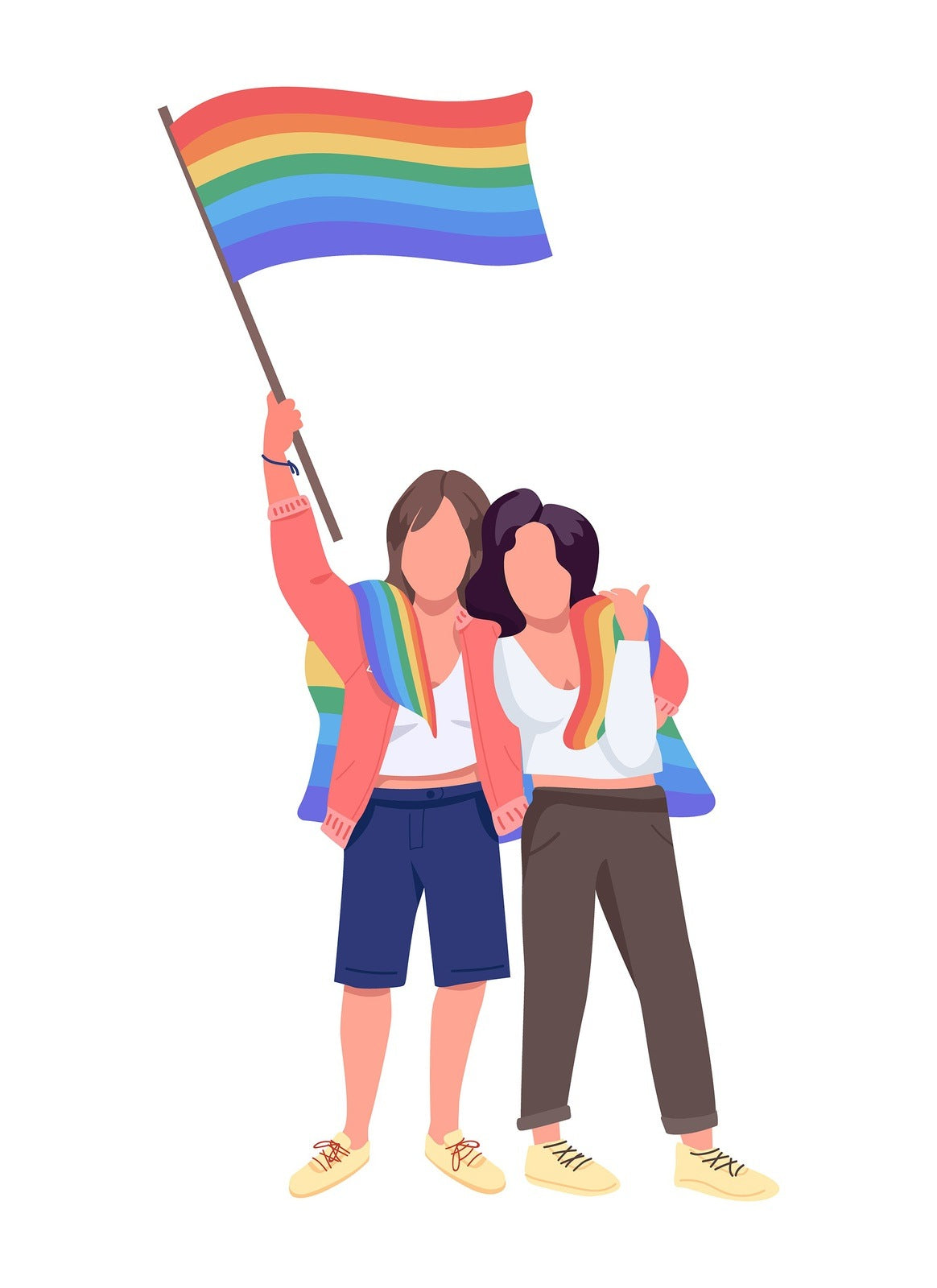 Women communities color vector character bundle