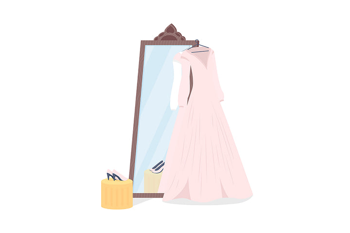Wedding decorative objects illustration bundle
