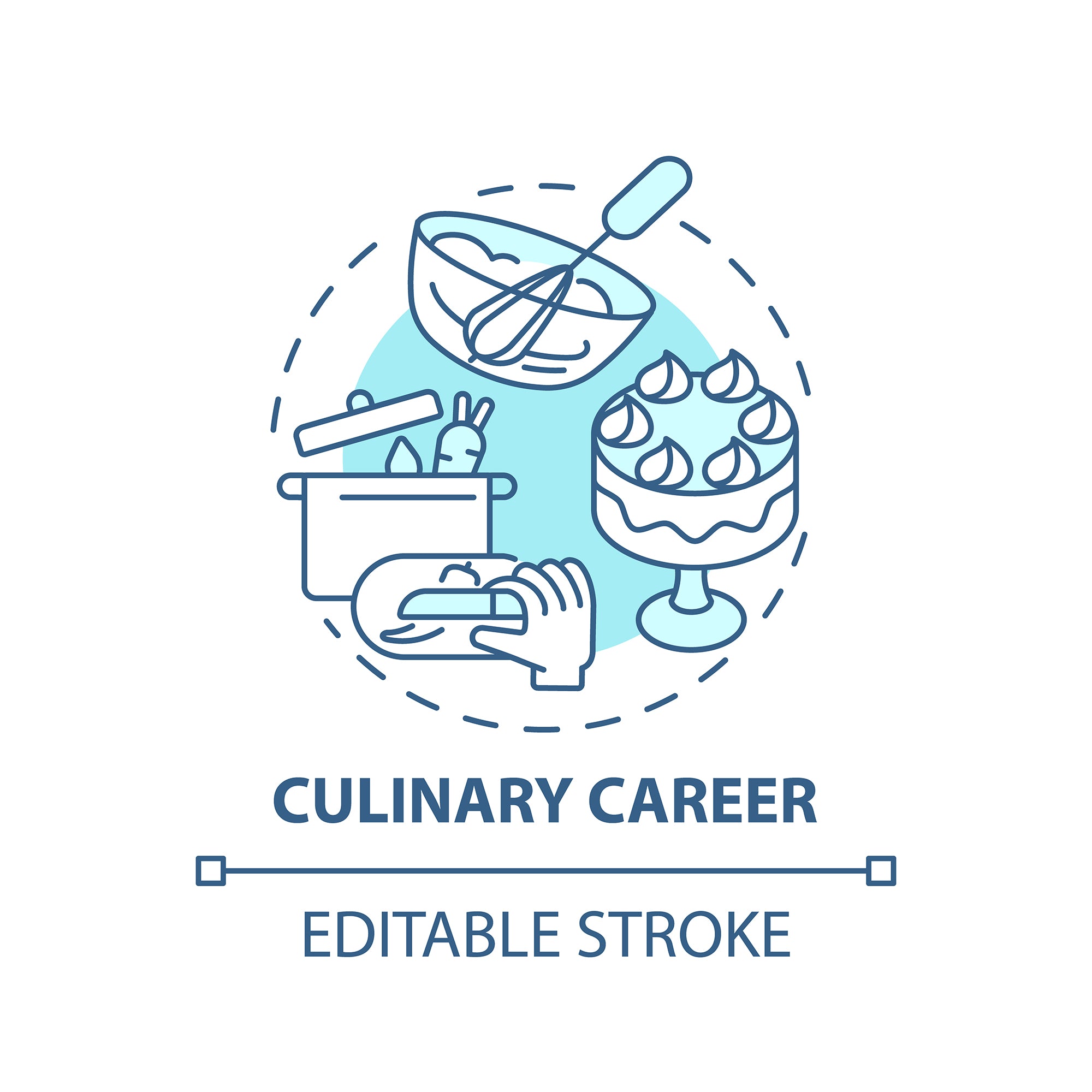 Thinking and creativity concept icons bundle