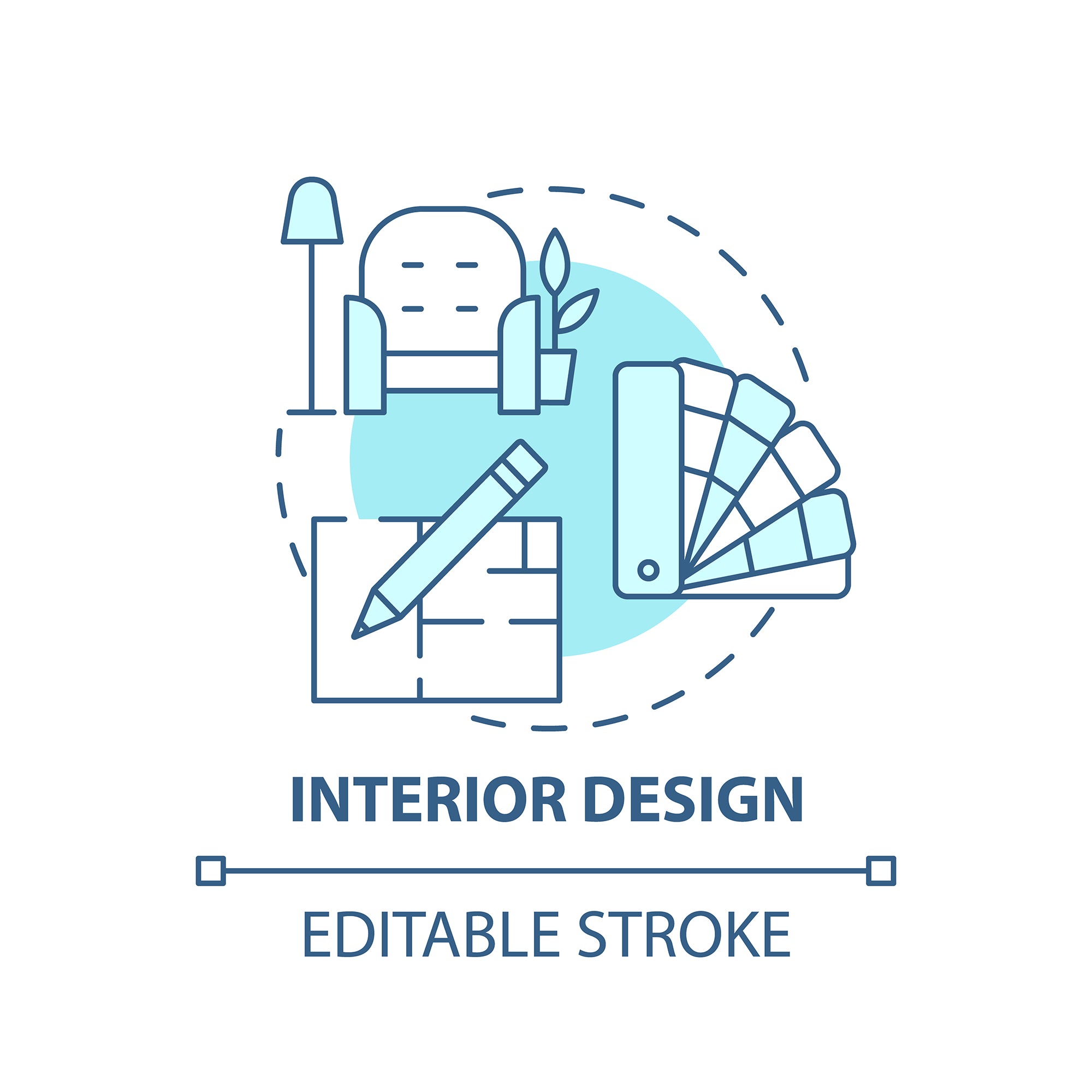 Thinking and creativity concept icons bundle