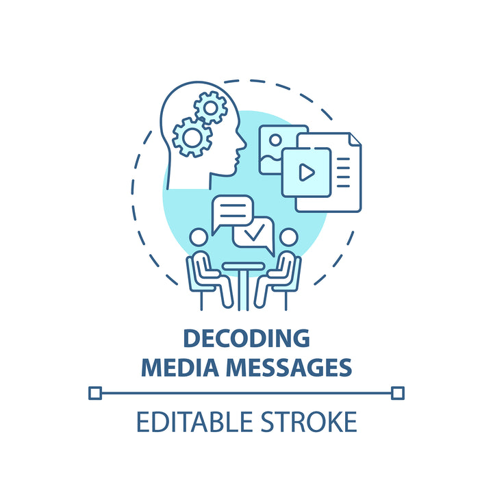 New media concept icons bundle