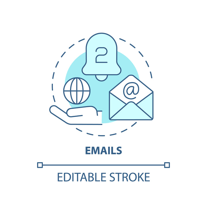 New media concept icons bundle