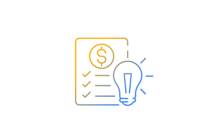 School subjects gradient icons set for dark and light mode