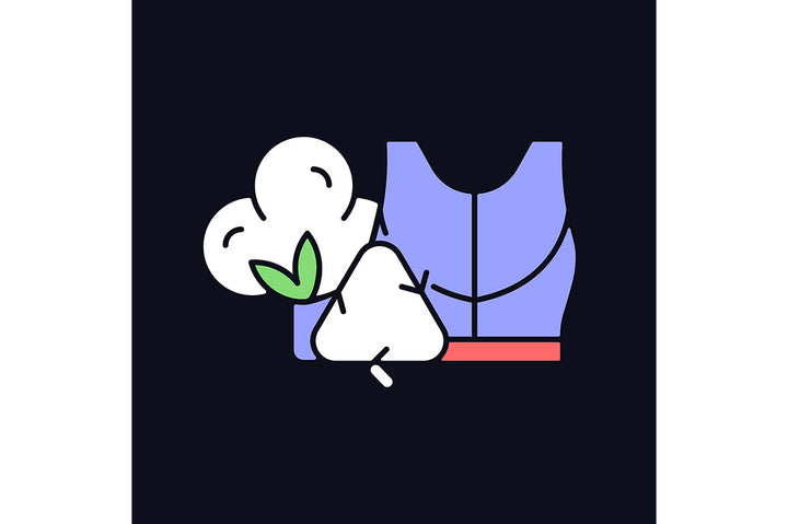 Recycled materials light and dark theme RGB color icons set