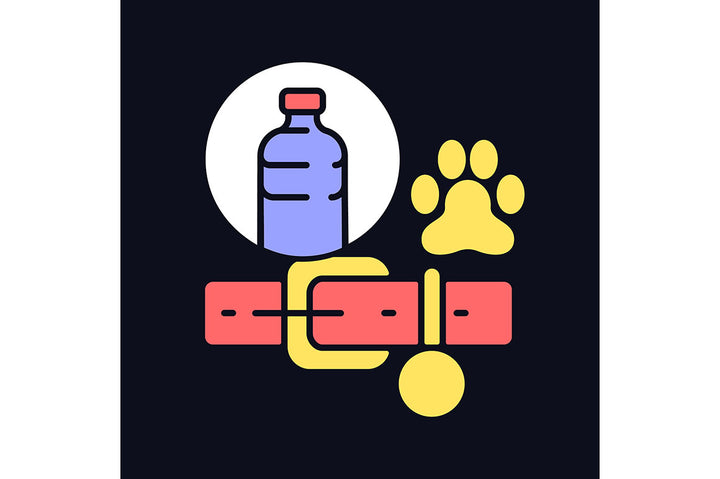 Recycled materials light and dark theme RGB color icons set