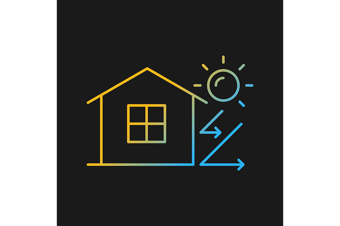 Building safety requirements gradient icons set for dark and light mode