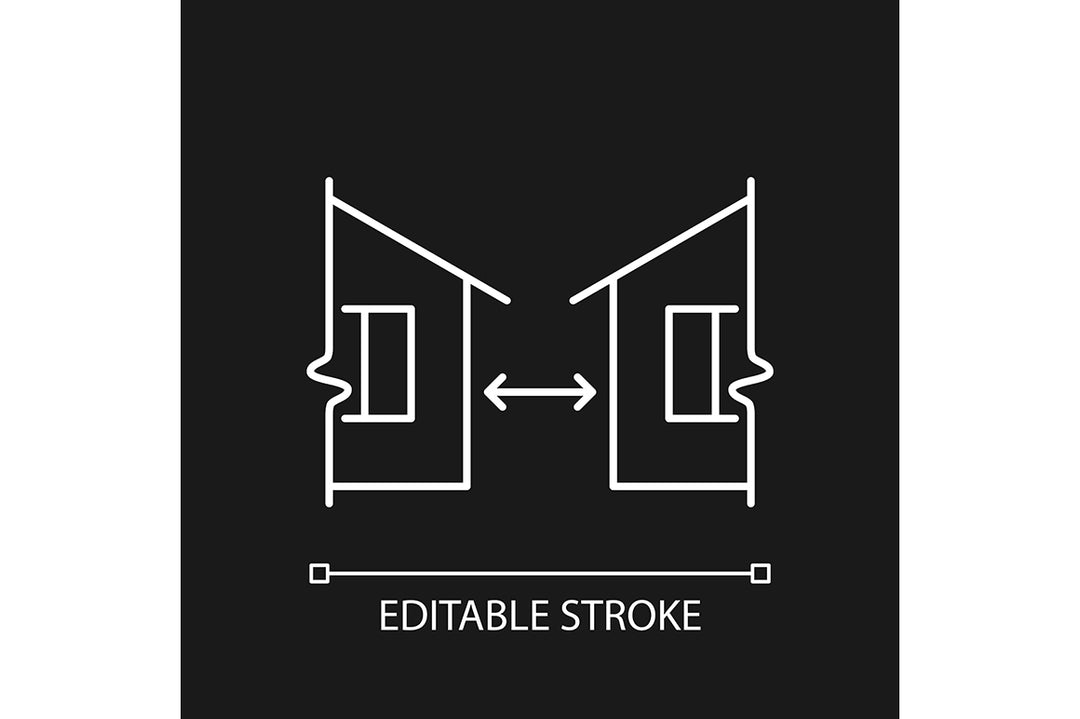 Building safety requirements linear icons set for dark and light mode