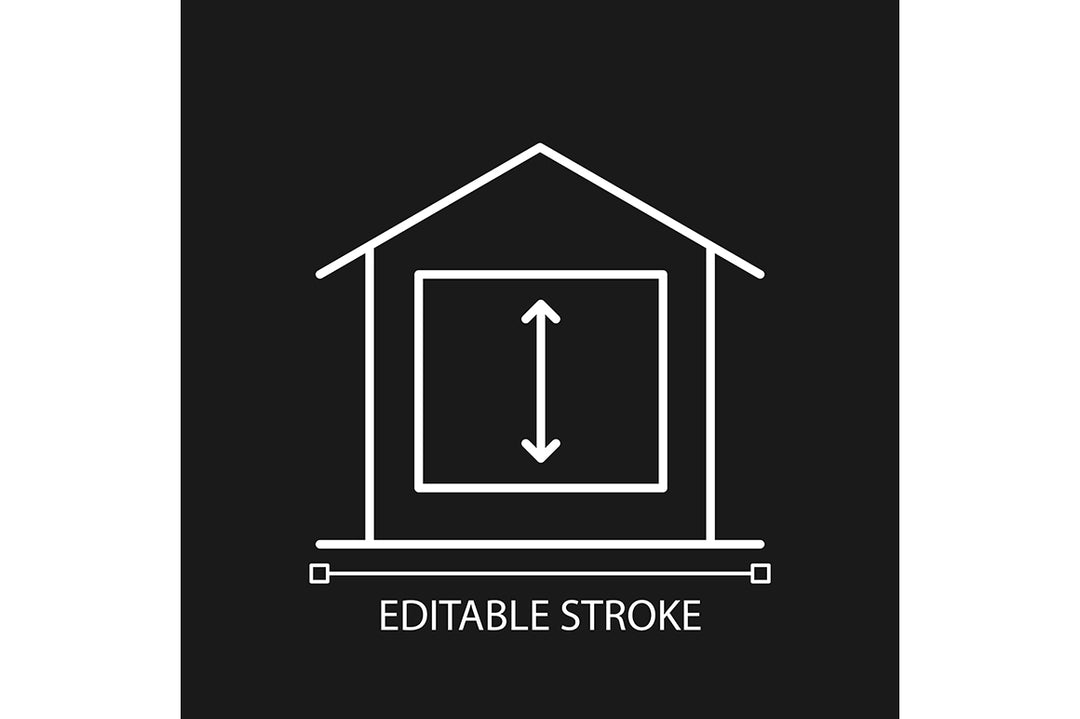 Building safety requirements linear icons set for dark and light mode