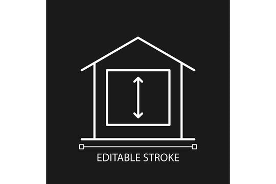 Building safety requirements linear icons set for dark and light mode