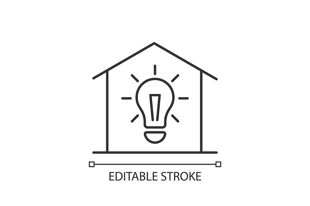 Building safety requirements linear icons set for dark and light mode