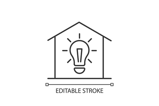 Building safety requirements linear icons set for dark and light mode