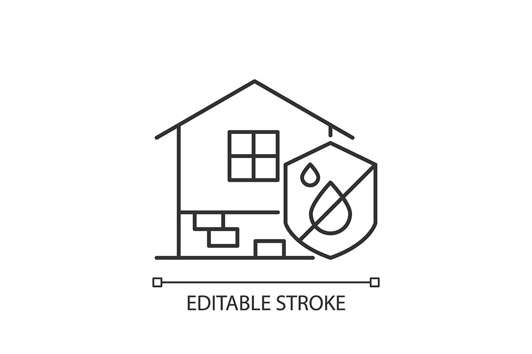 Building safety requirements linear icons set for dark and light mode