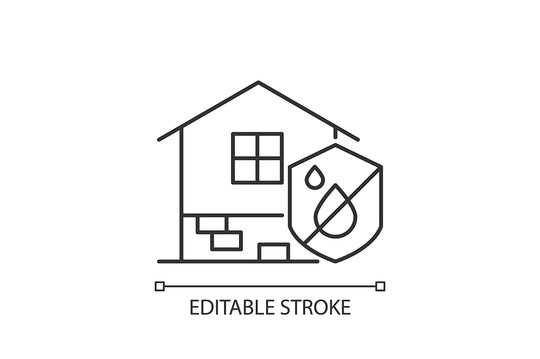 Building safety requirements linear icons set for dark and light mode