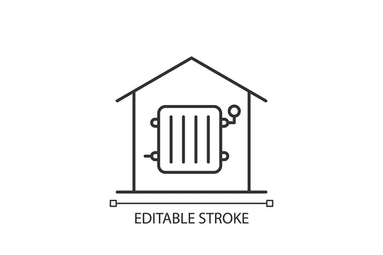 Building safety requirements linear icons set for dark and light mode