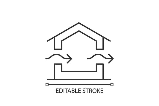 Building safety requirements linear icons set for dark and light mode