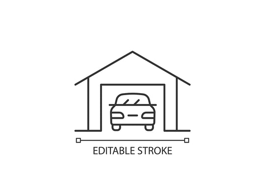 Building safety requirements linear icons set for dark and light mode