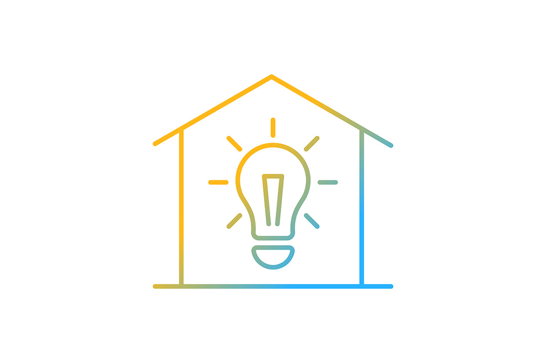 Building safety requirements gradient icons set for dark and light mode