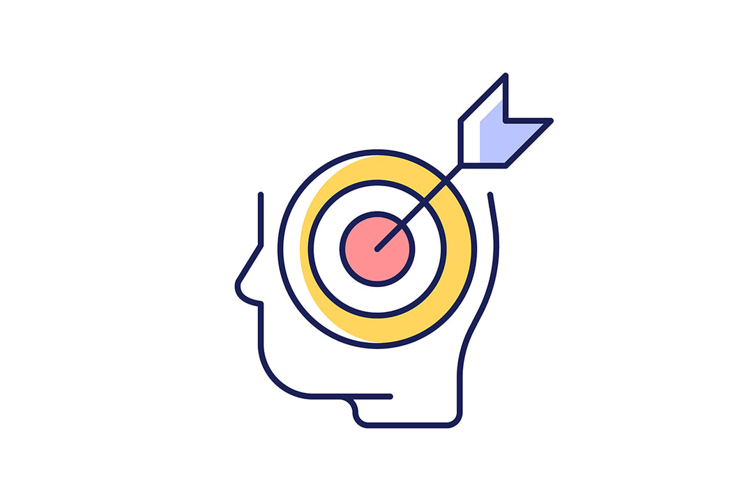 Critical thinking RGB color icons set