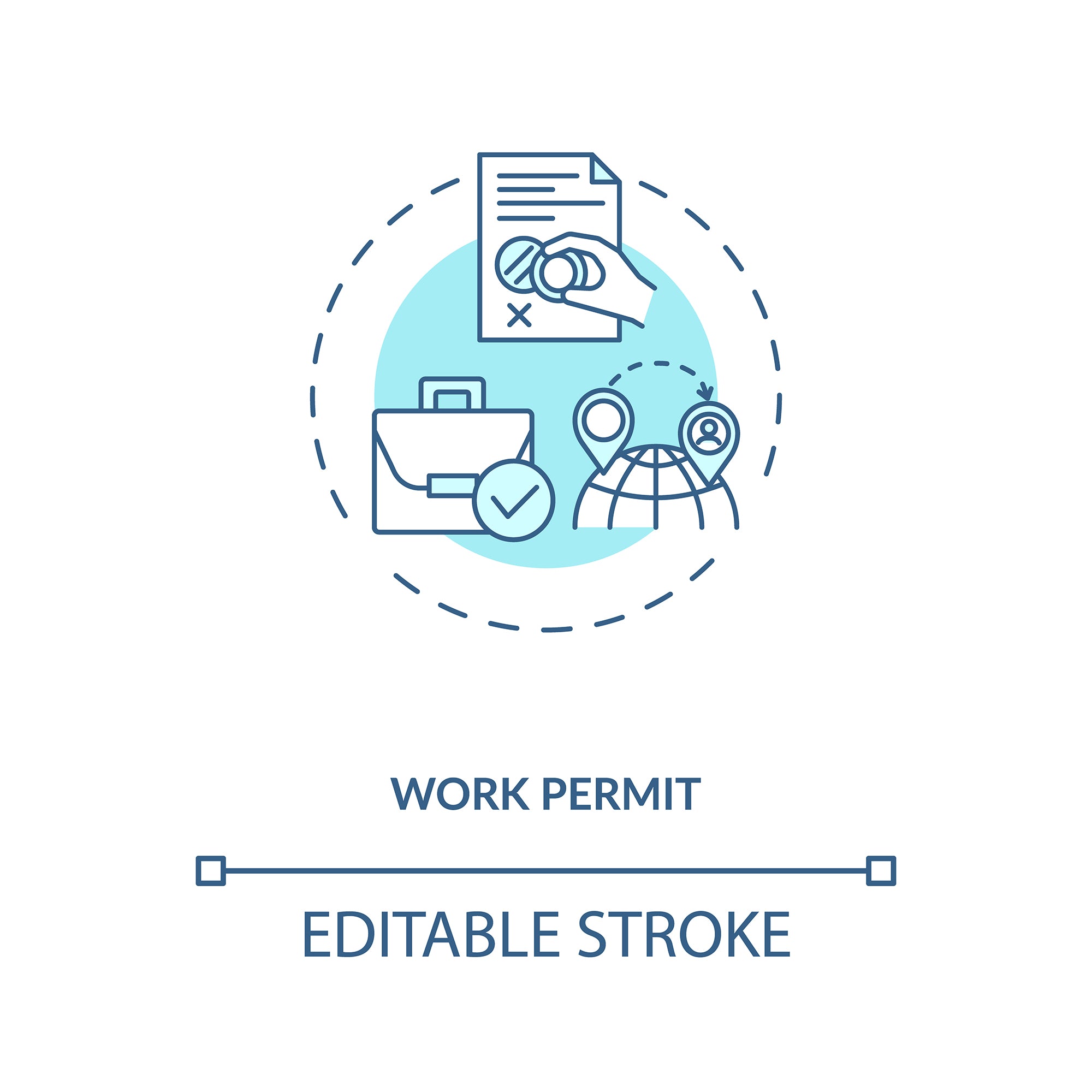 Business travel during coronavirus pandemic concept icons bundle