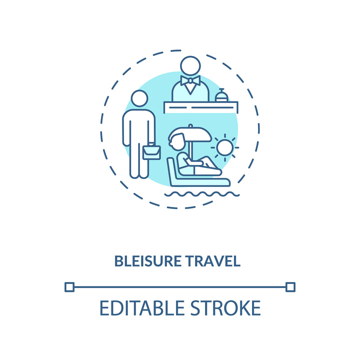 Business travel during coronavirus pandemic concept icons bundle