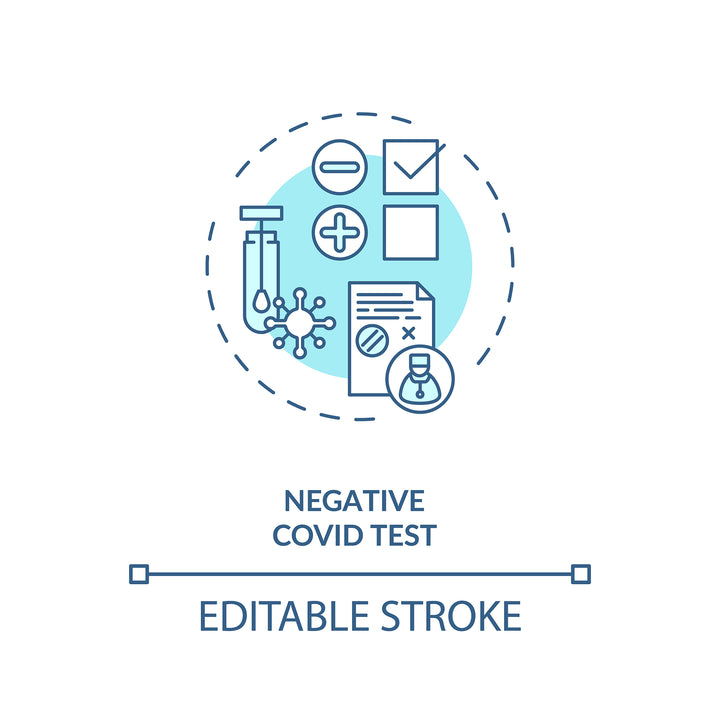 Business travel during coronavirus pandemic concept icons bundle
