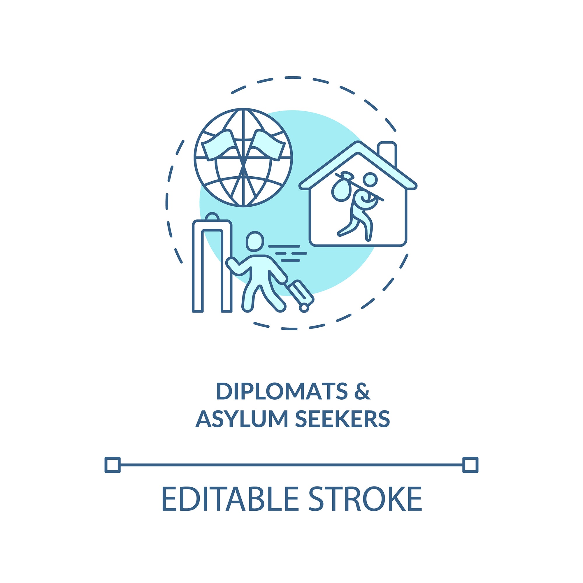 Business travel during coronavirus pandemic concept icons bundle