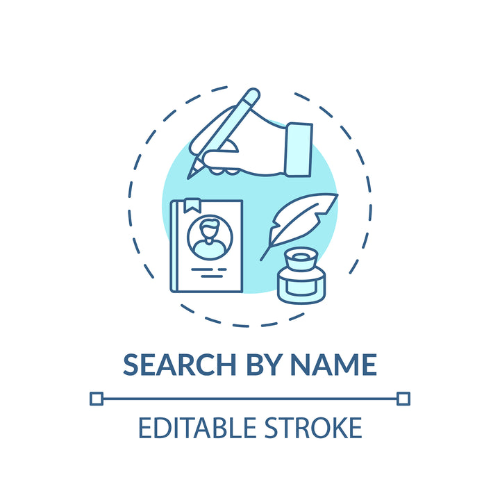 Online library concept icons bundle