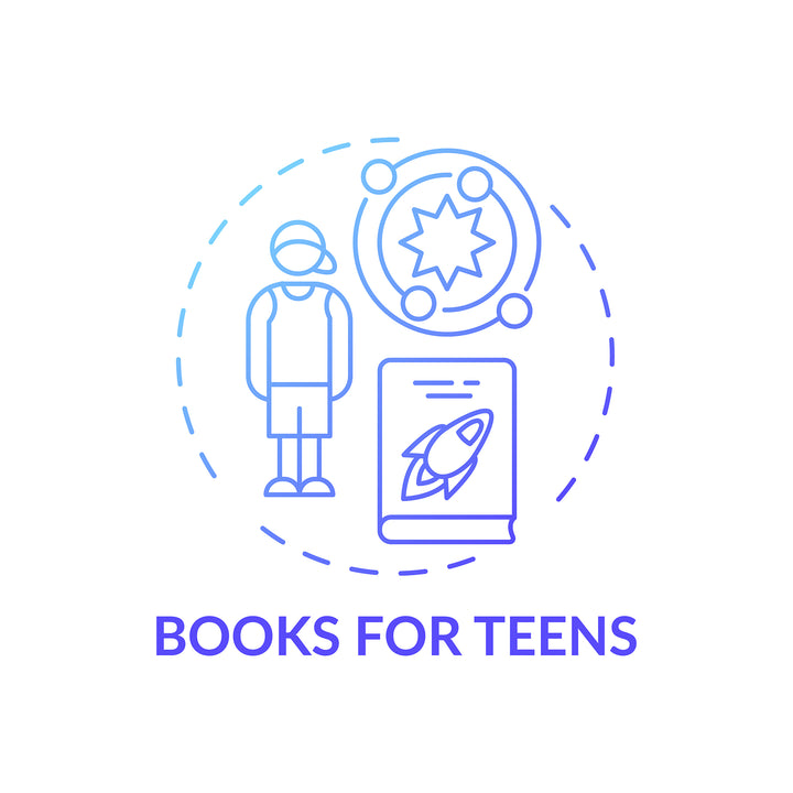 Online library concept icons bundle