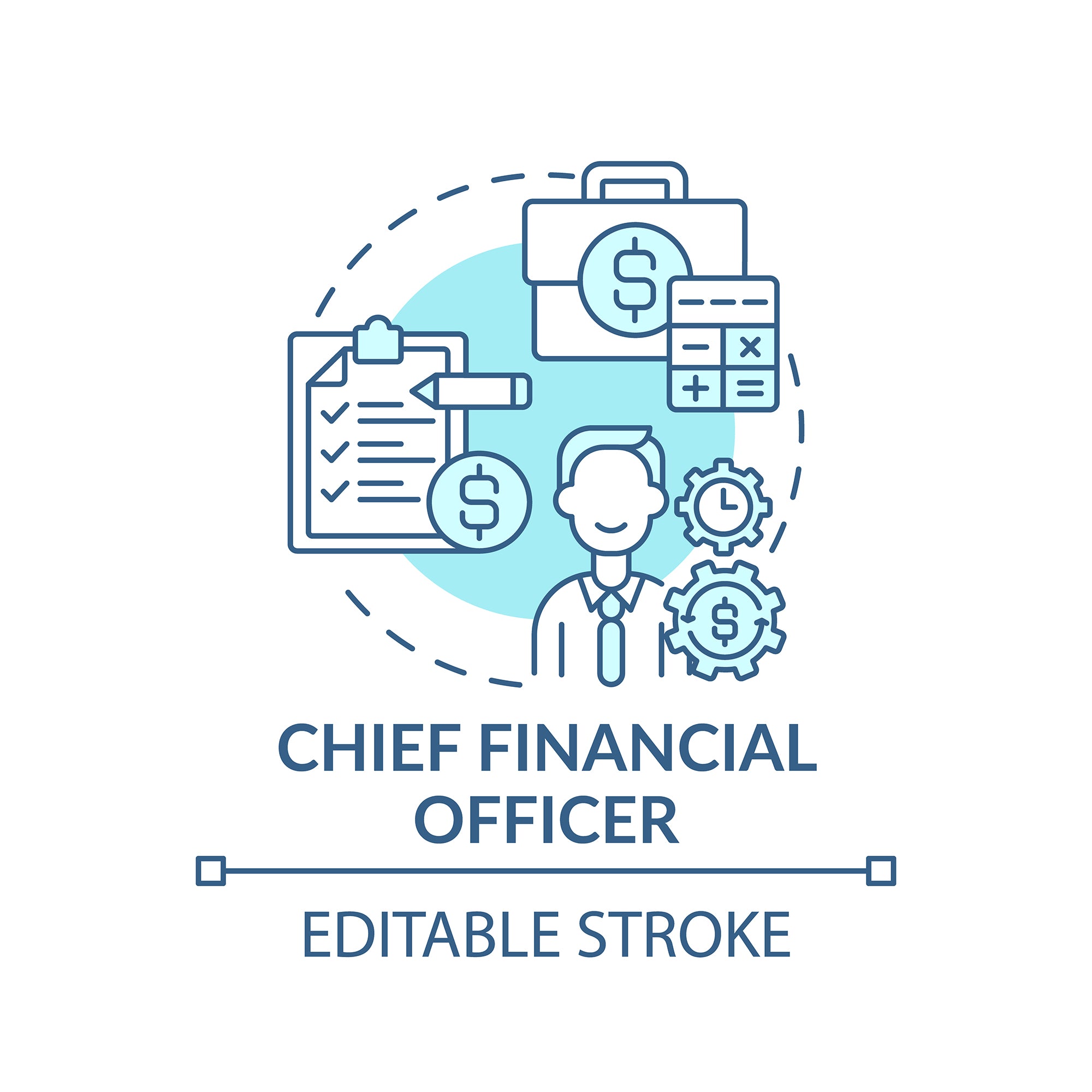 Top management concept icons bundle