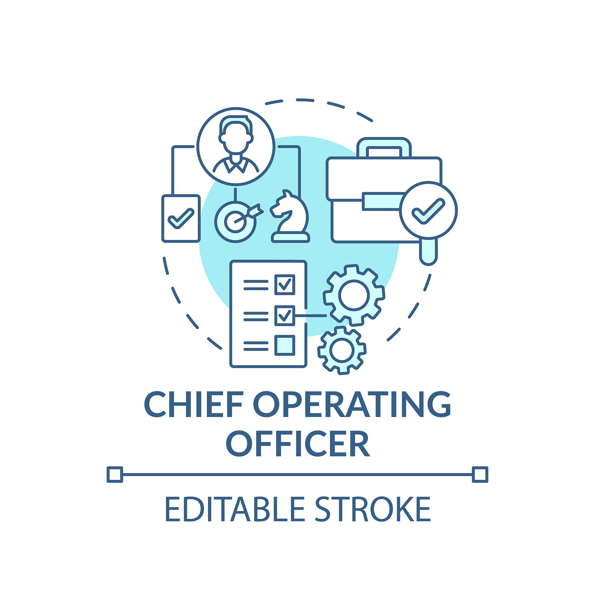 Top management concept icons bundle